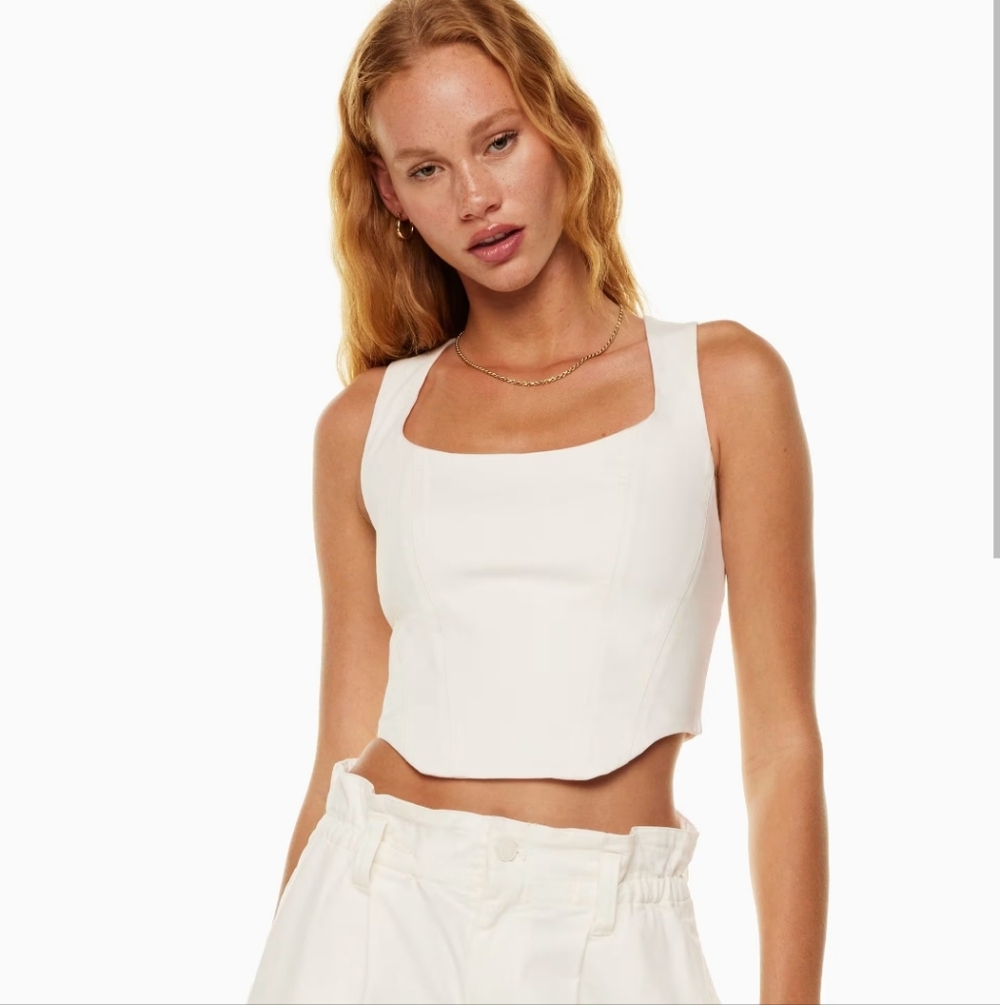 Sunday Best Cream Crop Top